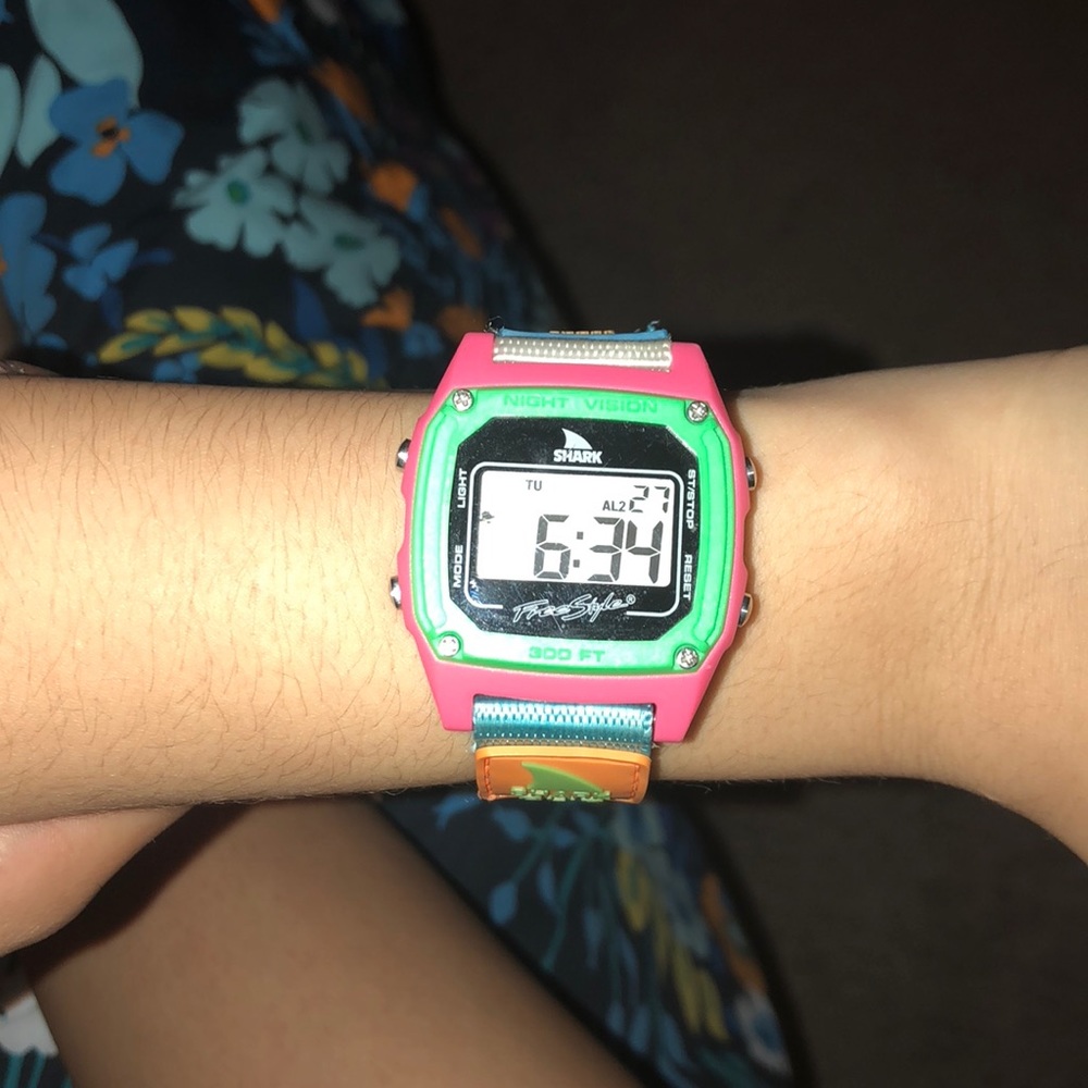 sharkclip watch, multi color